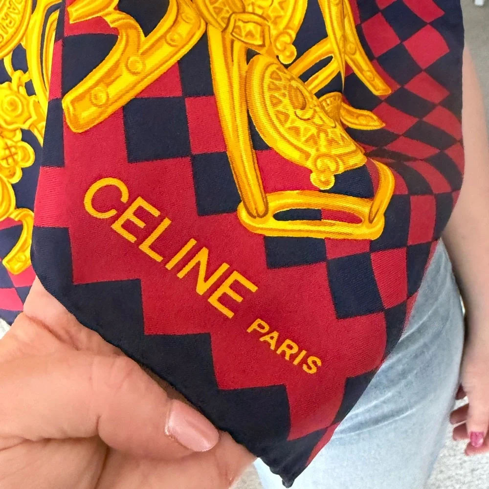 CELINE Silk Scarf - Picture 3 of 5